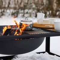 BBQ Eldstad Med Grillgaller Svart