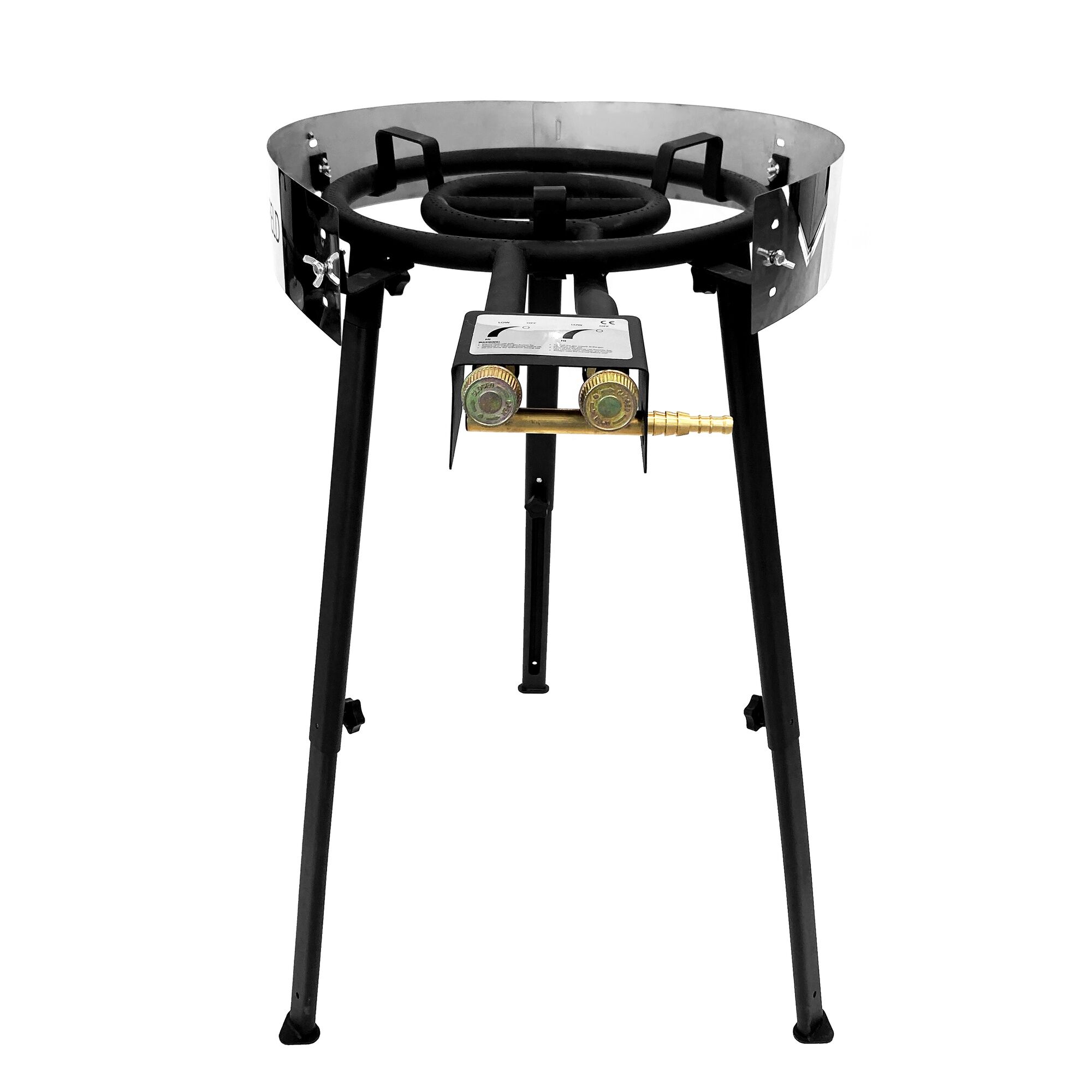 Gasbrnder Med 2 Ringe 58 cm Sort