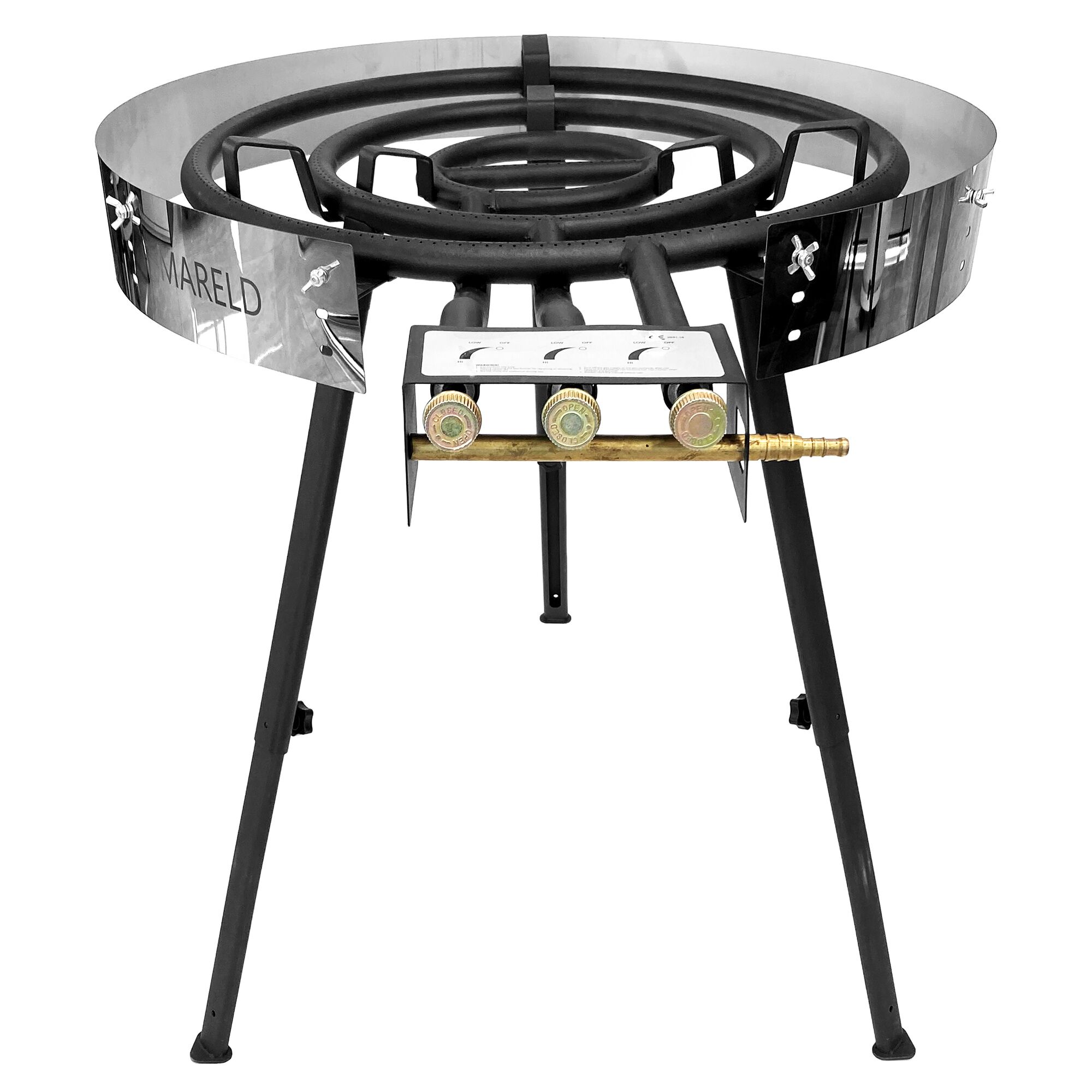Gasbrnder Med 3 Ringe 78 cm Sort