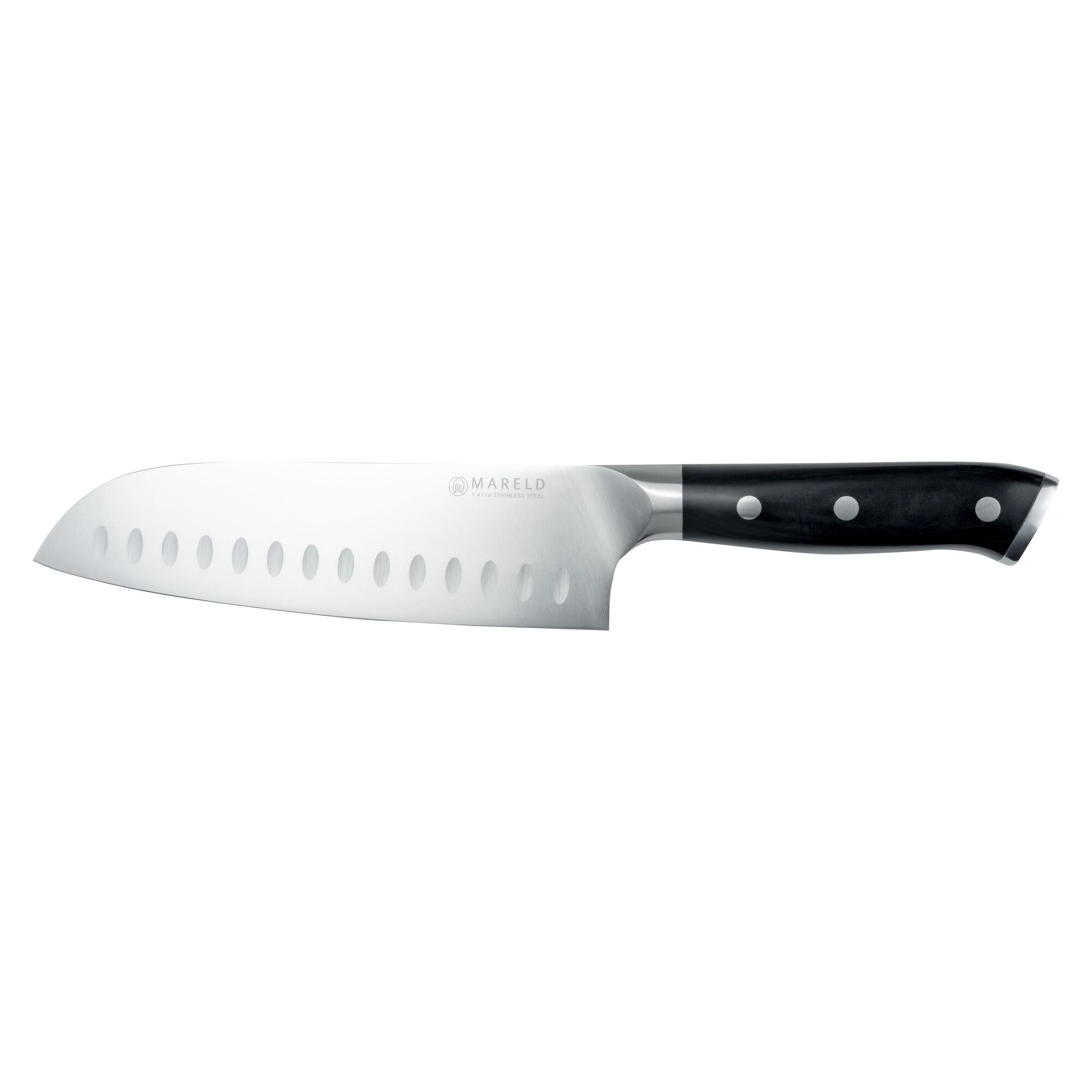 European Couteau Santoku 18 cm Noir