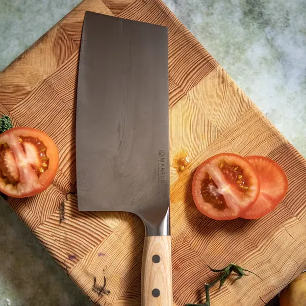 European Hackmesser 18 cm Schwarz