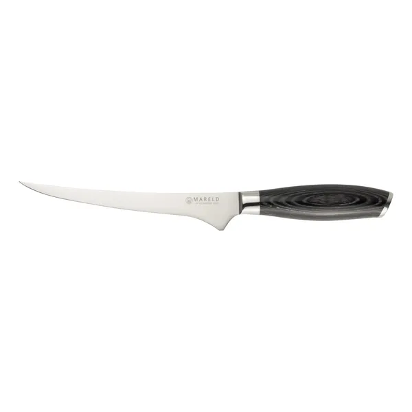 Akio Japanese Elastyczny Nóż do Filetowania 19 cm Czarny