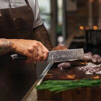 Akio Nakiri Japanese Vegetable Knife 17 cm Black