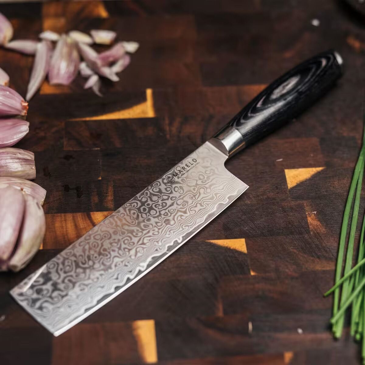 Akio Nakiri Japanese Vegetable Knife 17 cm Black