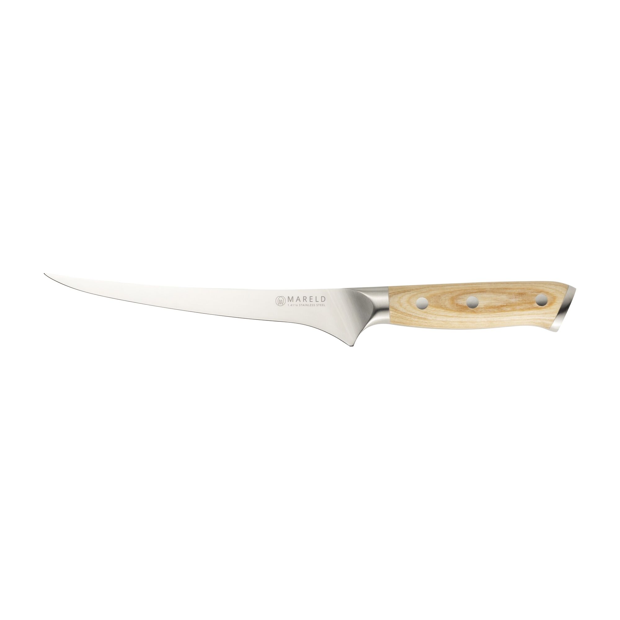 European Couteau à Filet 19 cm Bois Clair
