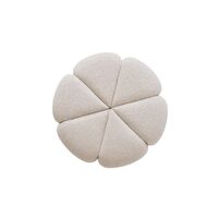 655 Pouf Wavy Off White/ Light Gray