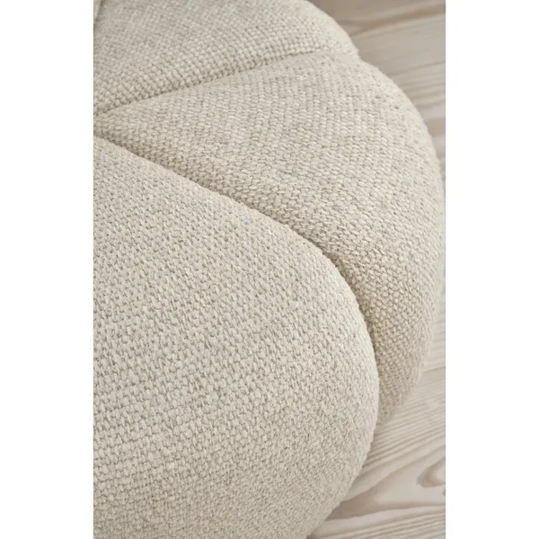 655 Pouf Wavy Off White/ Light Gray