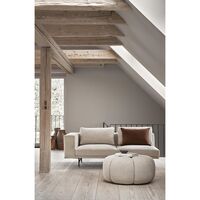 655 Pouf Wavy Off White/ Light Gray