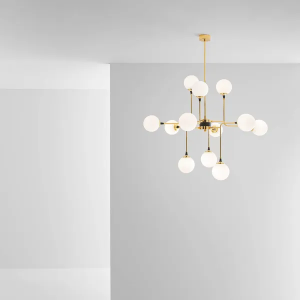 Galassia Pendel 12 Guld/Hvid