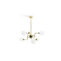 Galassia Hanglamp 6 Goud/ Wit
