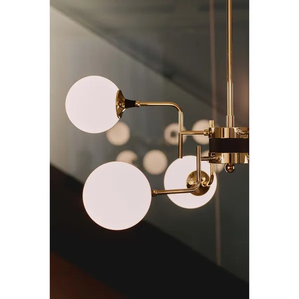 Galassia Hanglamp 6 Goud/ Wit