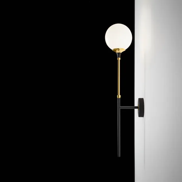 Galassia Wandlamp 1 Goud/ Wit