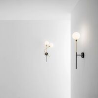 Galassia Wandlamp 1 Goud/ Wit