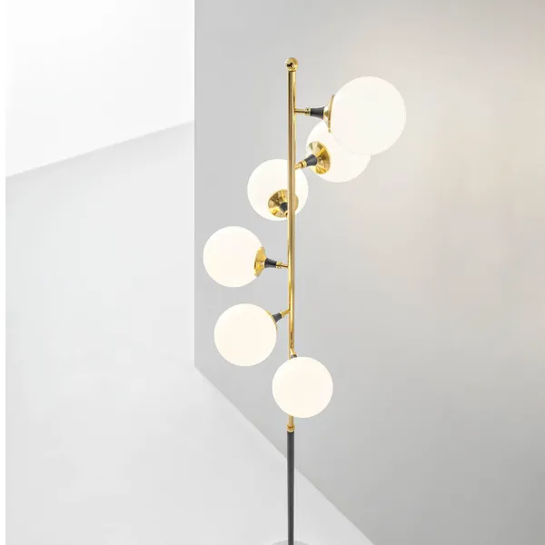 Galassia Vloerlamp Goud/ Wit