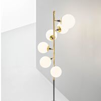 Galassia Vloerlamp Goud/ Wit