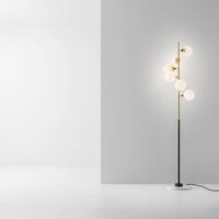 Galassia Vloerlamp Goud/ Wit
