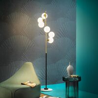 Galassia Vloerlamp Goud/ Wit