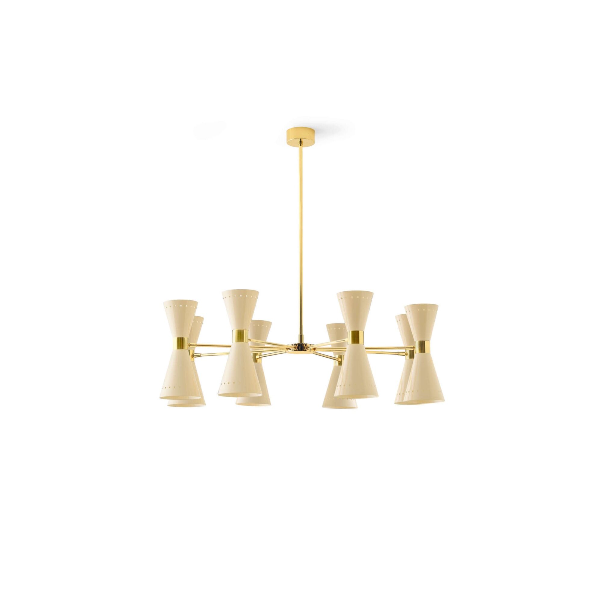 Megafono Pendel 16 Guld/Ivory