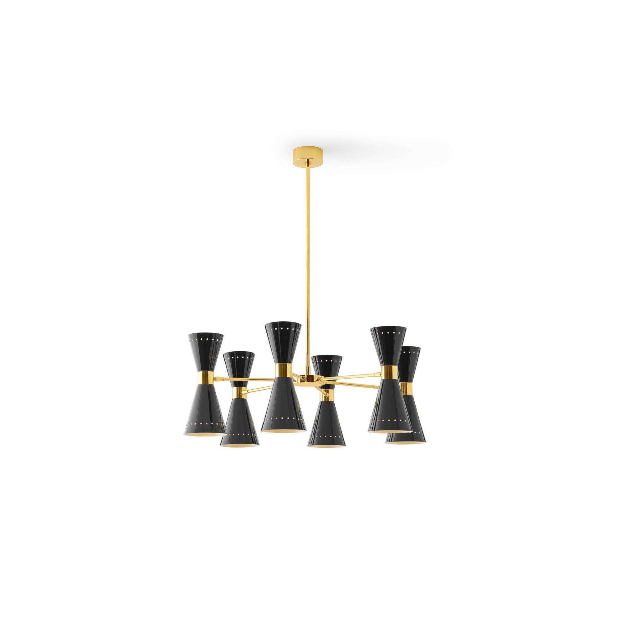 Megafono Pendel 12 Guld/Sort/Ivory