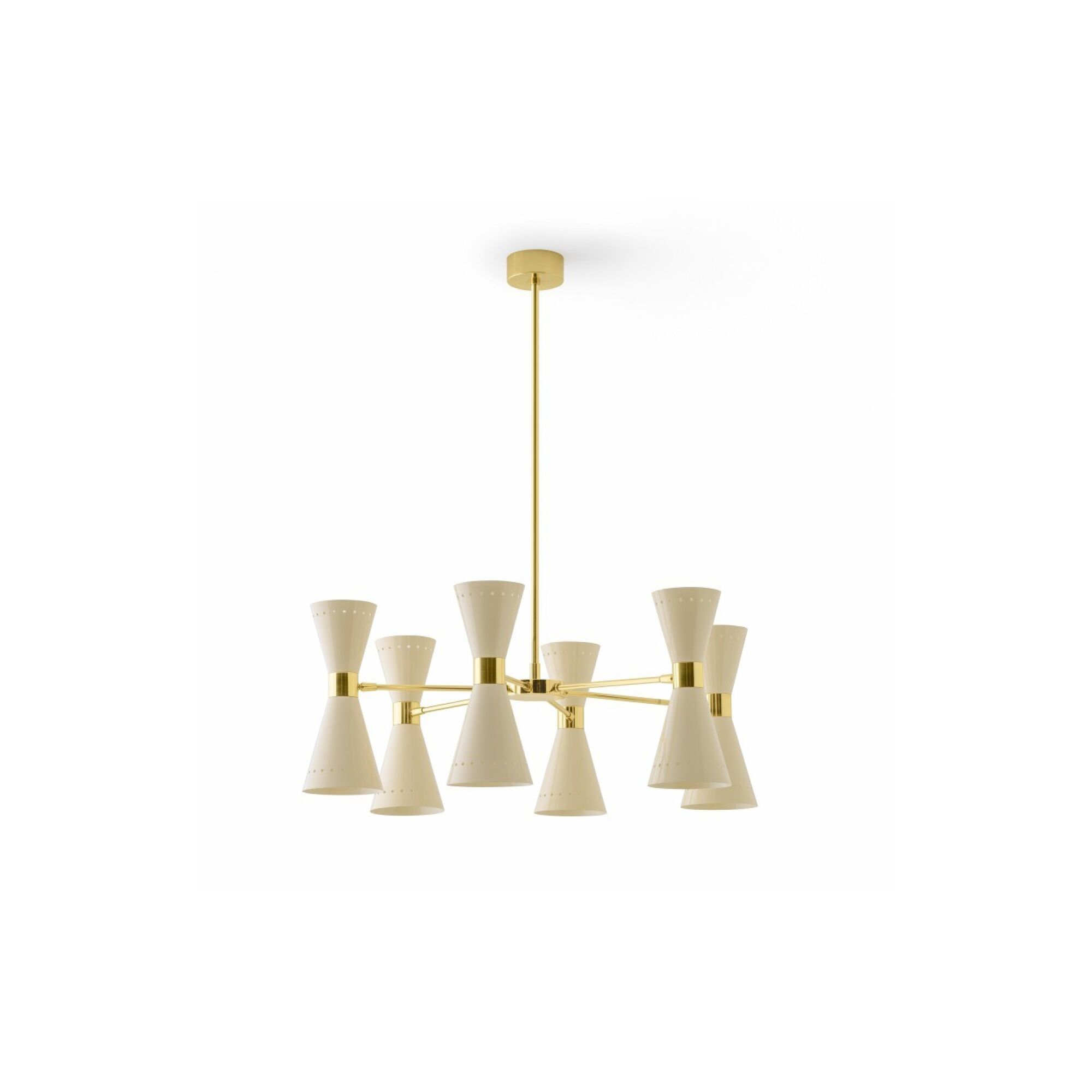 Megafono Pendel 12 Guld/Ivory