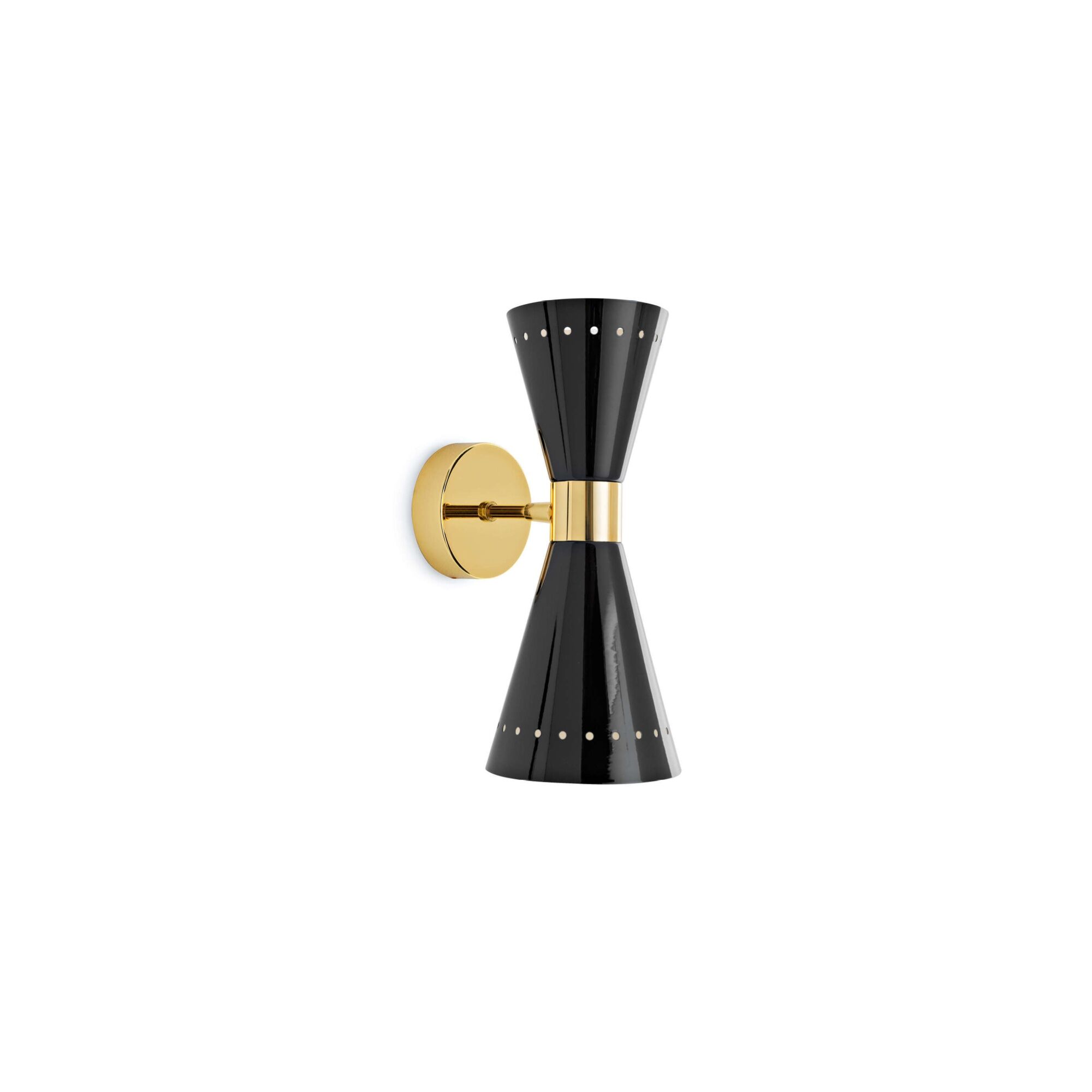Megafono V&auml;gglampa 2 Guld/ Svart/Elfenben
