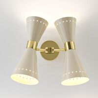 Megafono Væglampe 4 Guld/Sort/Ivory