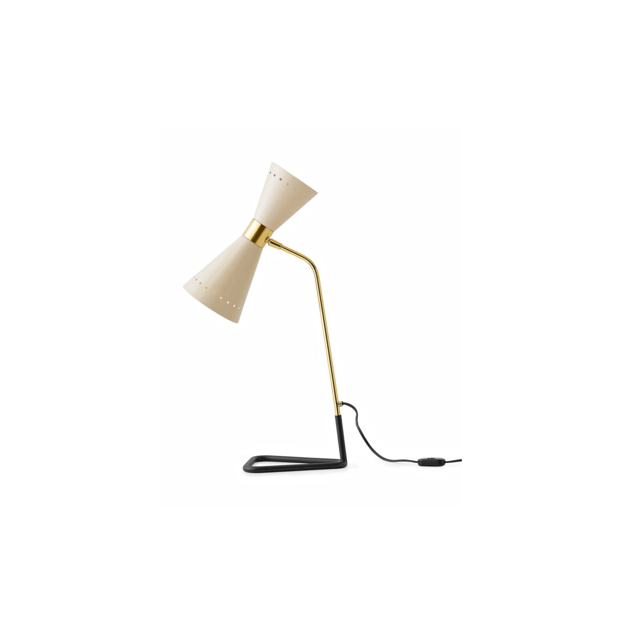Megafono Bordslampa 2 Guld/Elfenben