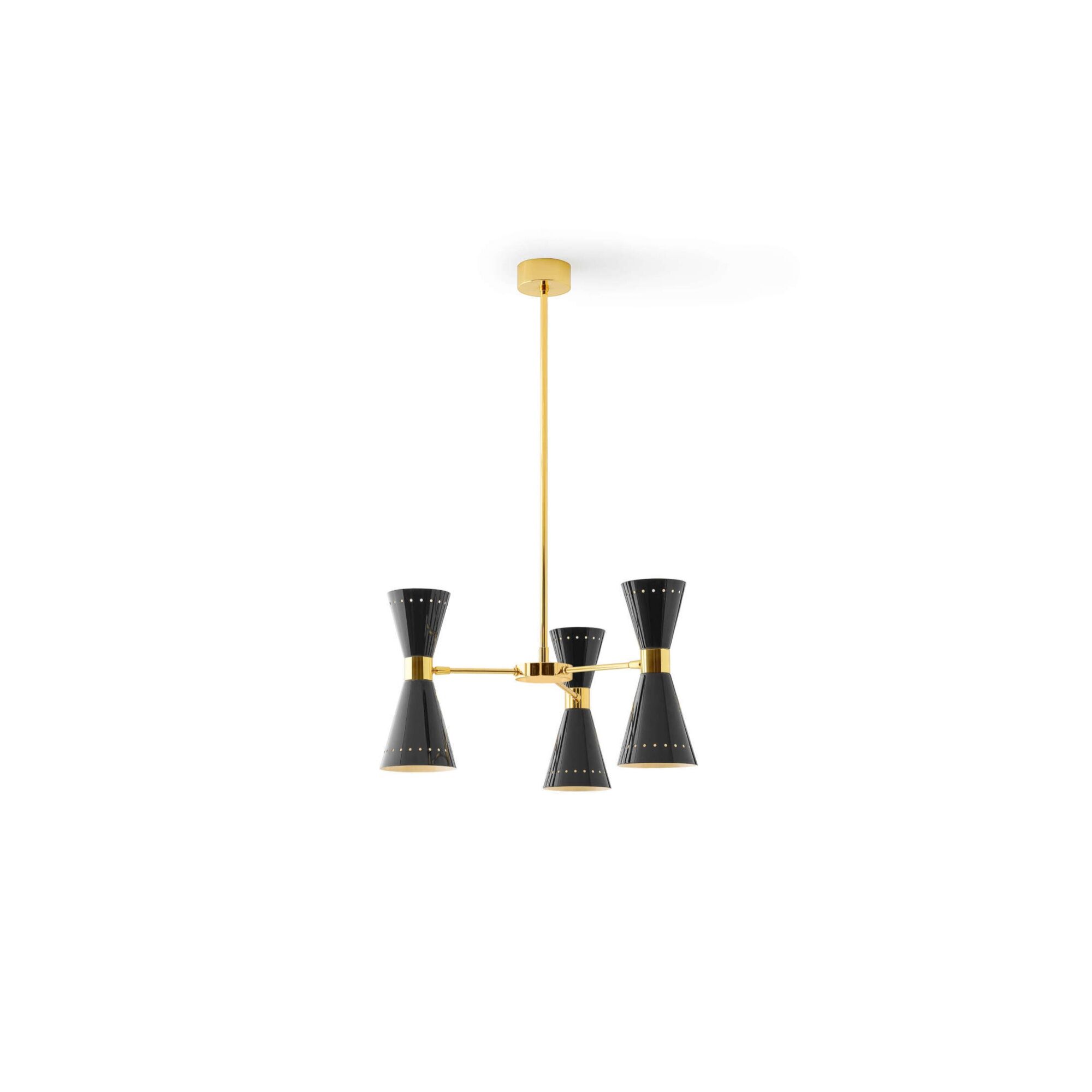 Megafono Pendel 6 Guld/Sort/Ivory