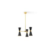 Megafono Pendel 6 Guld/Sort/Ivory