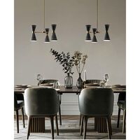 Megafono Pendel 6 Guld/Sort/Ivory