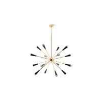 Lámpara Colgante Sputnik 16 Oro/ Negro