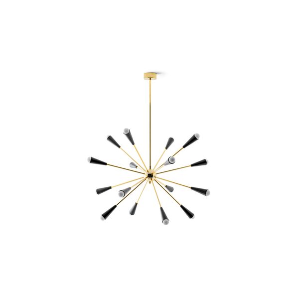 Spoetnik Hanglamp 16 Goud/ Zwart