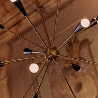 Lámpara Colgante Sputnik 16 Oro/ Negro