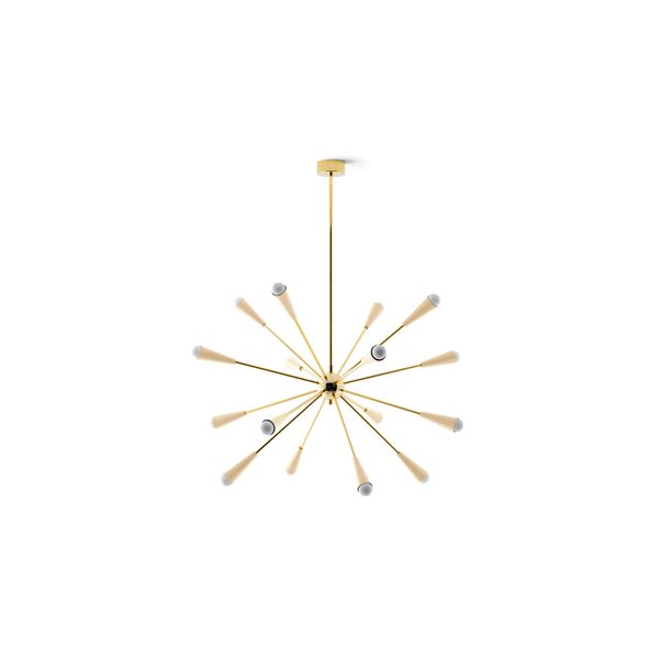 Spoetnik Hanglamp 16 Goud/ivoor