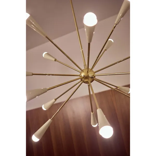 Sputnik Pendelleuchte 16 Gold/Elfenbein