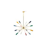 Sputnik Pendelleuchte 16 Gold/Multi