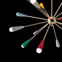 Sputnik Pendelleuchte 16 Gold/Multi