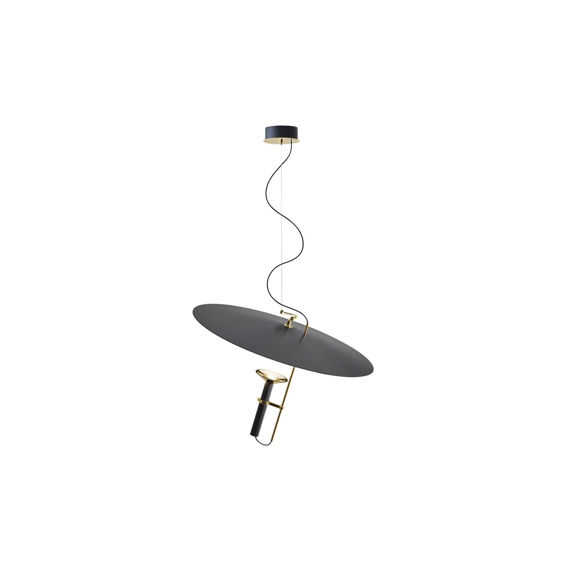 Luna Taklampe Hvit/ Sort