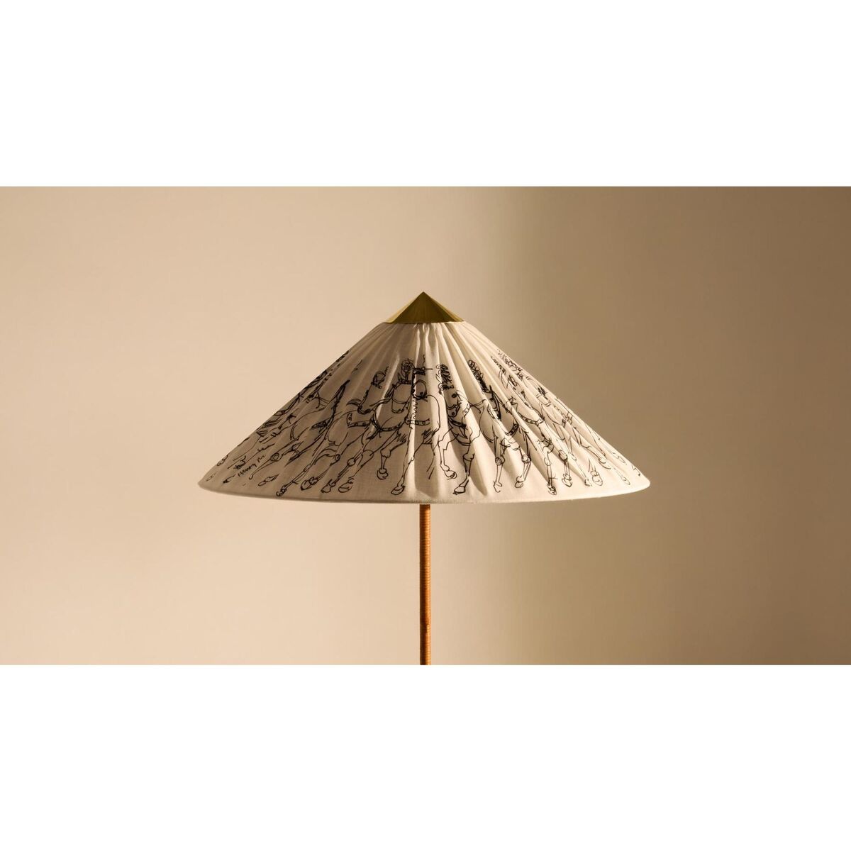 Tynell Collection 9602 Garro Éditions Floor Lamp Brass/Harigey Circus Horses