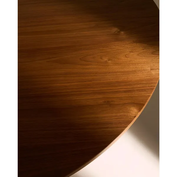 Tavolo A Dischi Dining Table Ø120 American Walnut/High Gloss