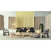 Bistra Spisebordsstol Med Armlæn Natural Lakeret Rattan/Fustagno Limonta 002
