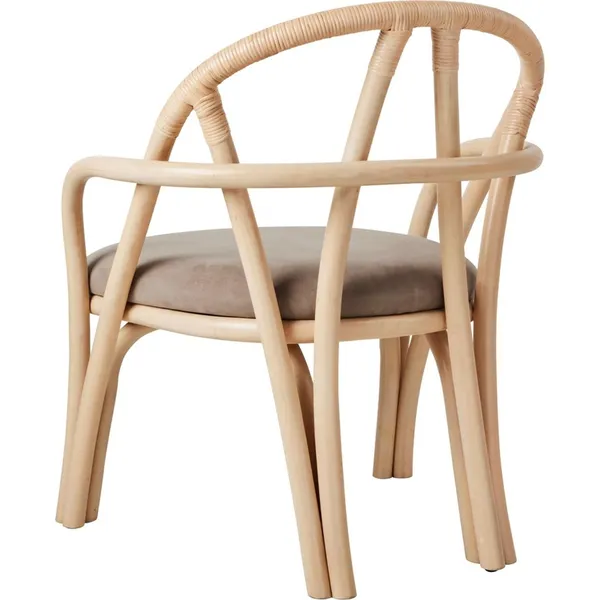 Sillón Bistra Ratán Lacado Natural/Fustagno Limonta 002