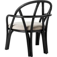 Sillón Bistra Ratán Pintado Ébano/Fustagno Limonta 001