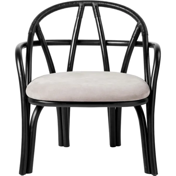 Sillón Bistra Ratán Pintado Ébano/Fustagno Limonta 001