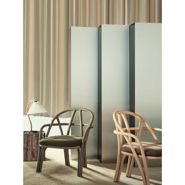 Sillón Bistra Ratán Pintado Ébano/Fustagno Limonta 001