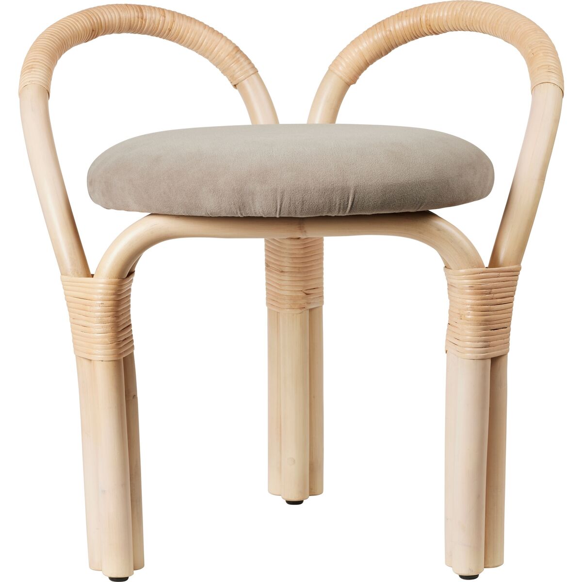 Bistra Tabouret Rotin Laqué Naturel/Fustagno Limonta 002
