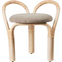 Bistra Tabouret Rotin Laqué Naturel/Fustagno Limonta 002