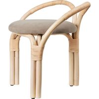Bistra Tabouret Rotin Laqué Naturel/Fustagno Limonta 002