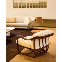 Poltrone Tria Sessel Dunkles Rattan/Reales Limonta 001