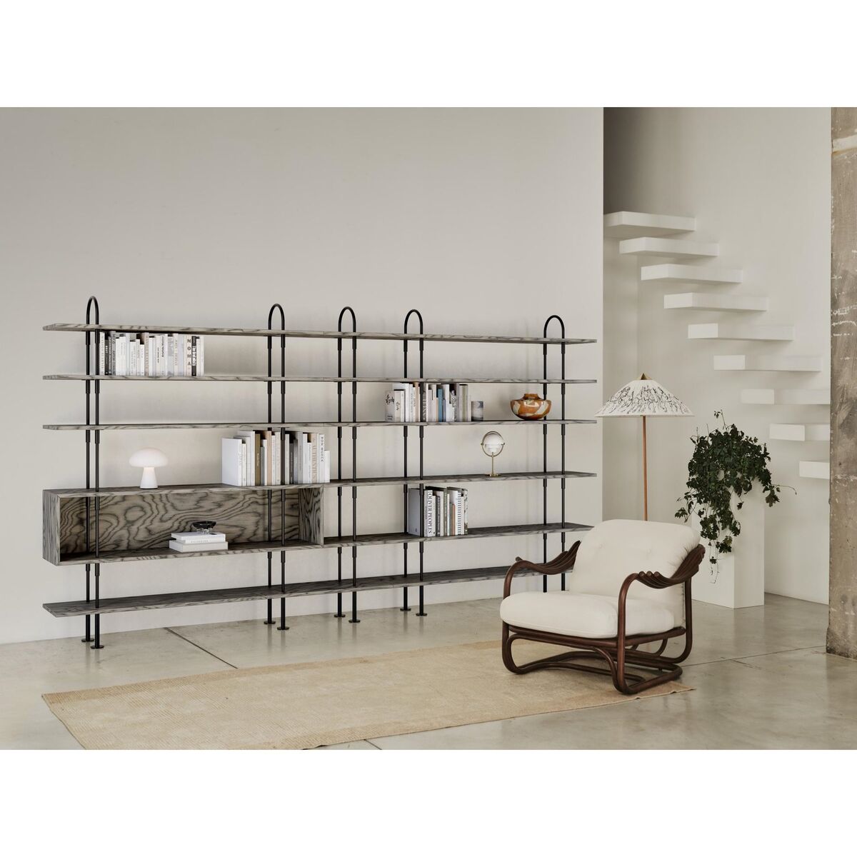 Poltrone Tria Sessel Dunkles Rattan/Reales Limonta 001